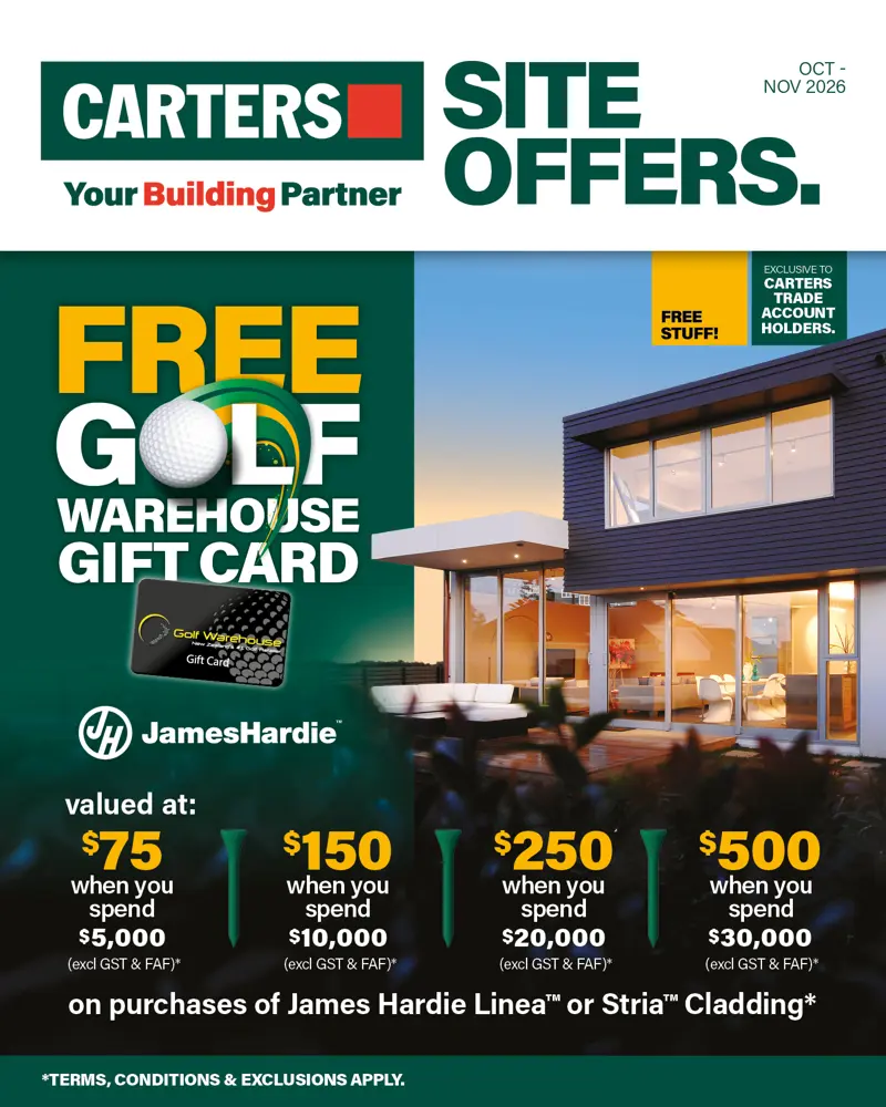 Site Offers - James Hardie - Monthly Hero Ad